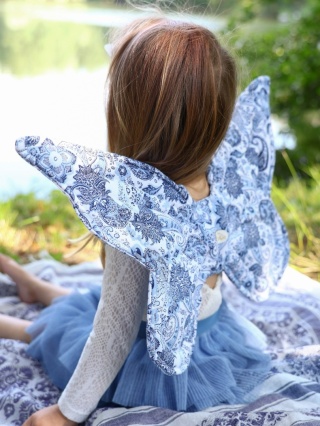 Bawełniane Skrzydła do zabawy - Motyl (Błękitna Baśń )